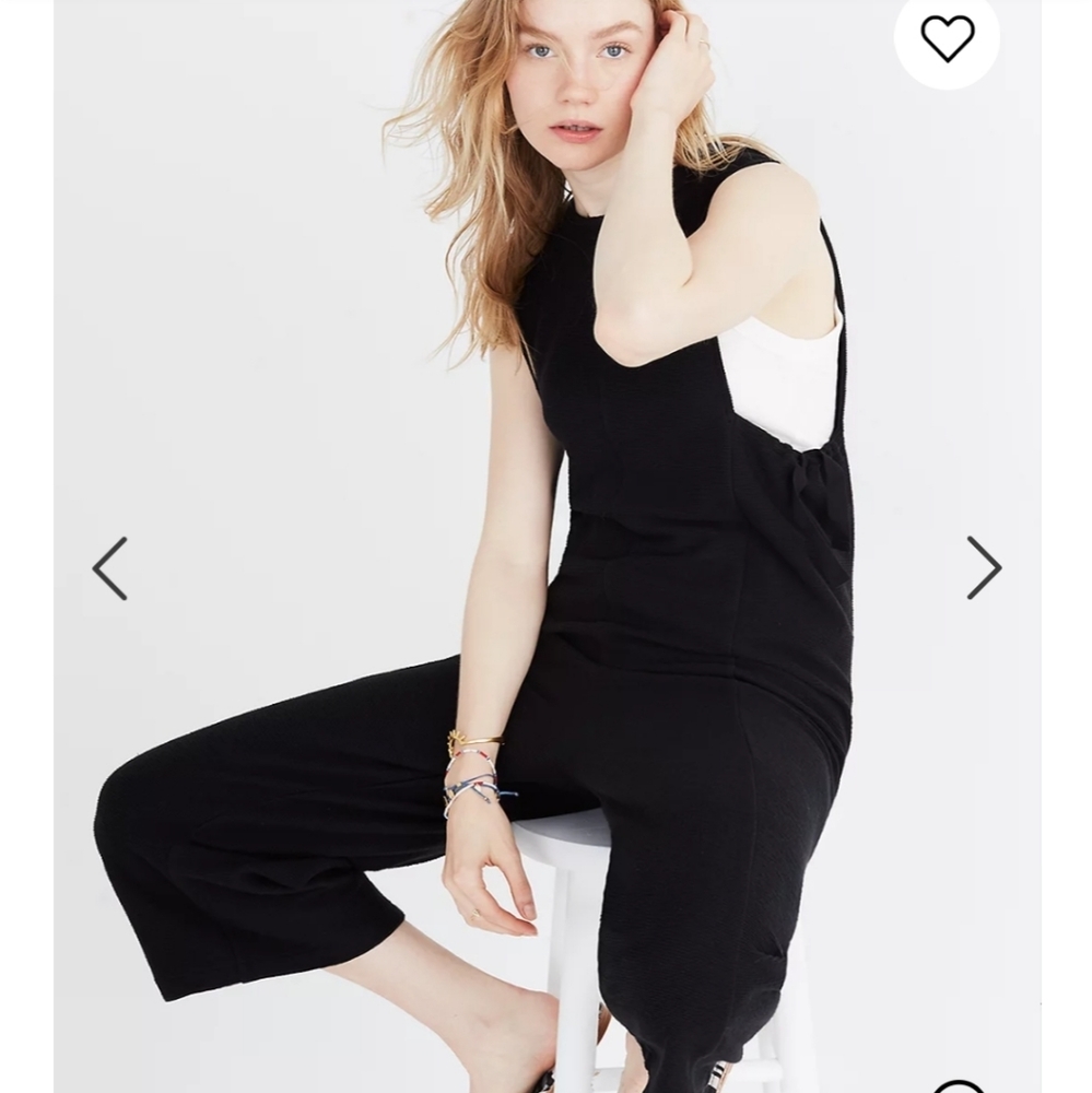 Madewell Texture and Thread side tie jumpsuit